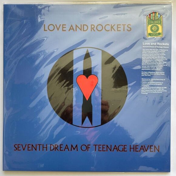 Love And Rockets NEW Seventh Dream Of Teenage Heaven BLUE Vinyl Record NEW - Picture 1 of 3